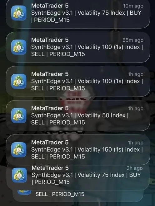 SynthEdge v3.1 signals on MT5